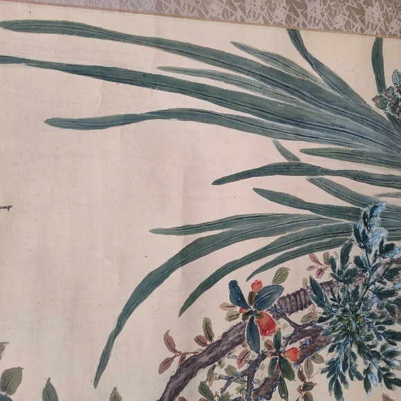 Zhang Xiong (Qing Dynasty) Hand Painted Silk On Paper Scroll, 1878 - Picture 6 of 15
